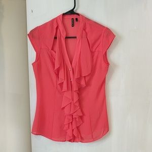 Coral ☀️3/$15!🌴 Sleeveless Blouse Top - S !